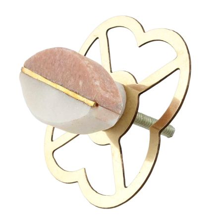 Pink And White Stone Knobs